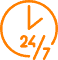 24 / 7 Service